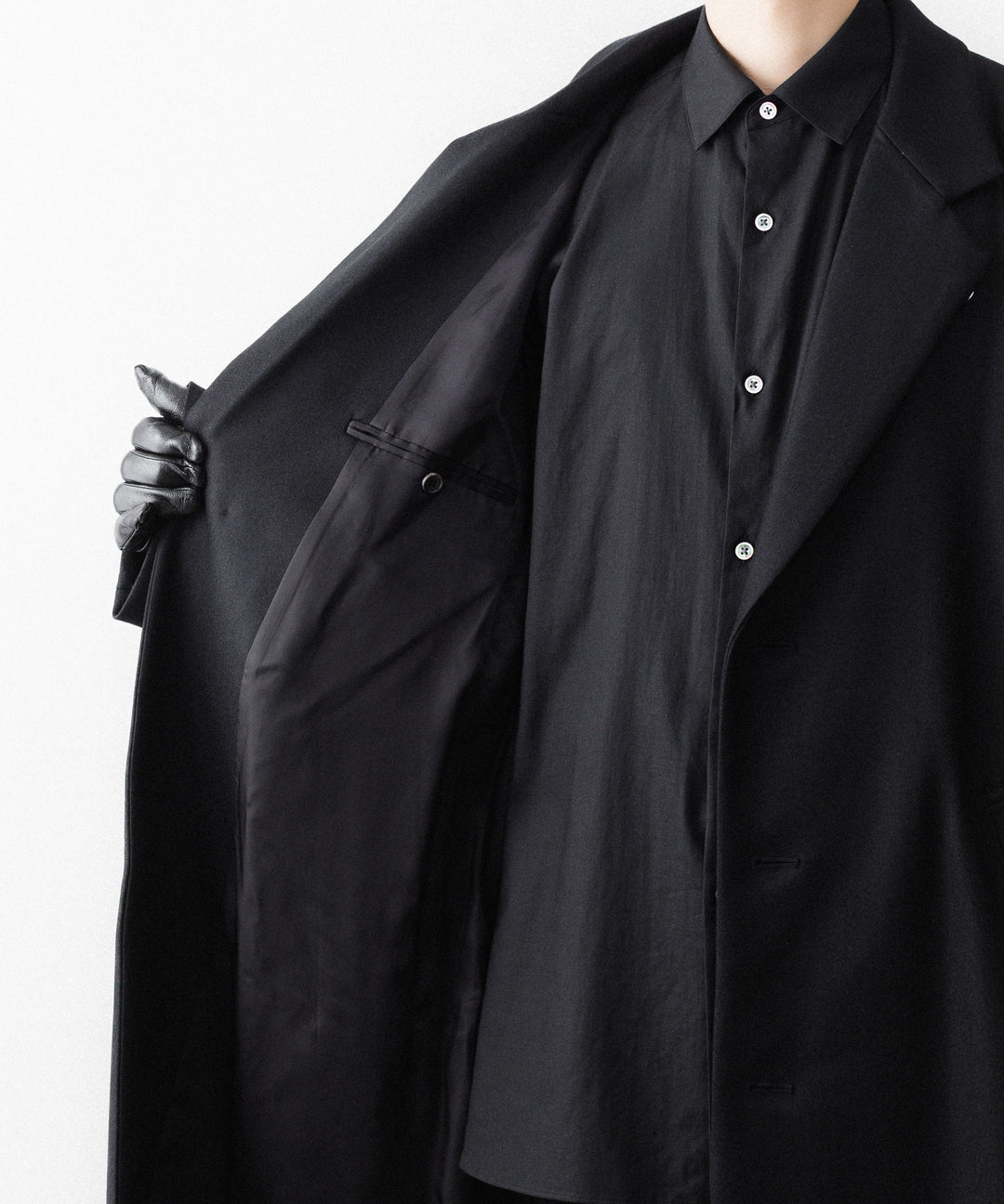 ssstein(シュタイン)のWOOL MELTON LAY CHESTER COAT - BLACKの公式通販サイトsession福岡セレクトショップ