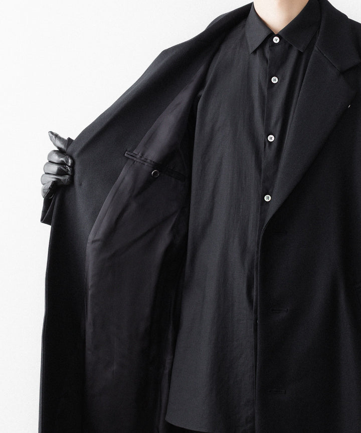ssstein(シュタイン)のWOOL MELTON LAY CHESTER COAT - BLACKの公式通販サイトsession福岡セレクトショップ