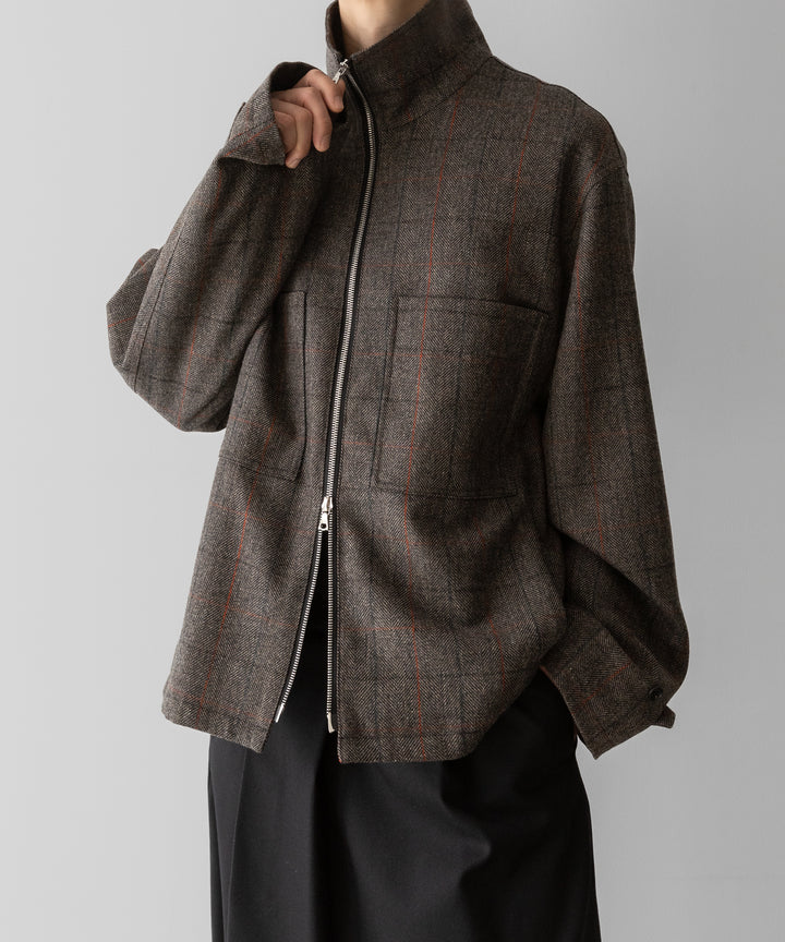 ssstein(シュタイン)の24AWコレクション DRIZZLER ZIP UP JACKET - GLEN CHECK 公式通販サイトsession福岡セレクトショップ