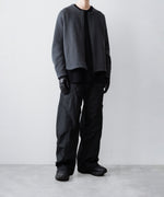 画像をギャラリービューアに読み込む, 【OPPOSE DUALITY】NO COLLAR RIB ZIP TOP - BLACK
