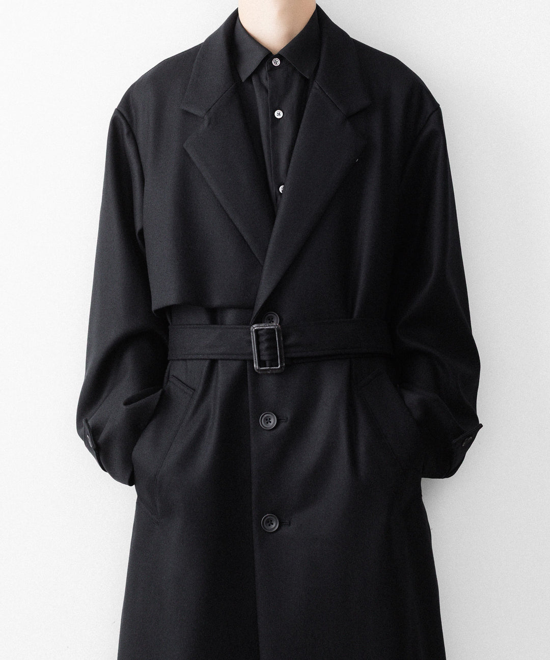 ssstein(シュタイン)のWOOL MELTON LAY CHESTER COAT - BLACKの公式通販サイトsession福岡セレクトショップ