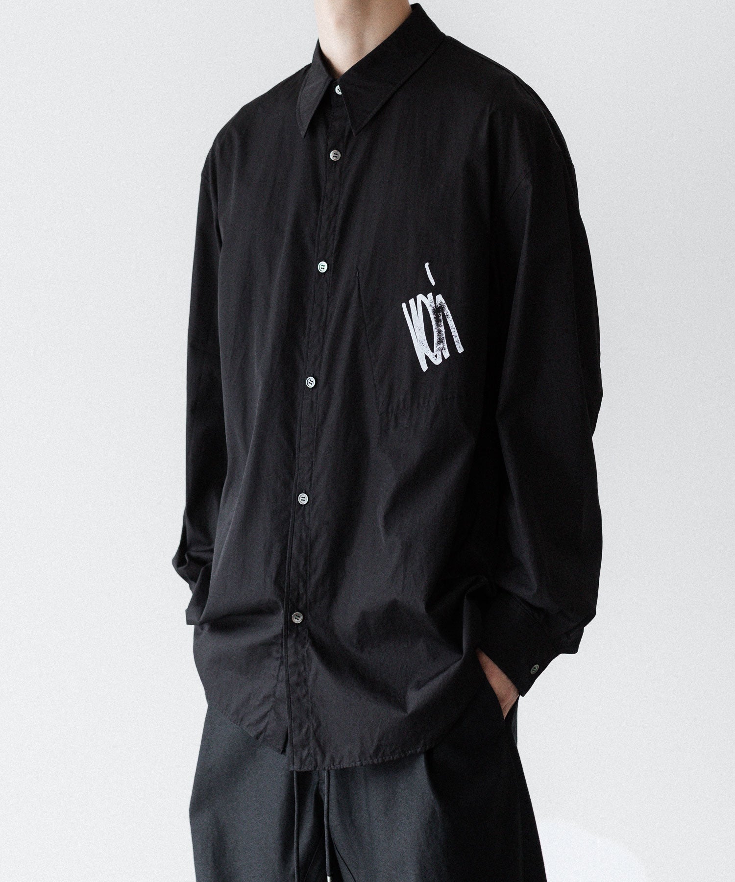VEIN ヴェインの140/2 GIZA BROAD L/S SHIRT - BLACKの公式通販サイトsession福岡セレクトショップ