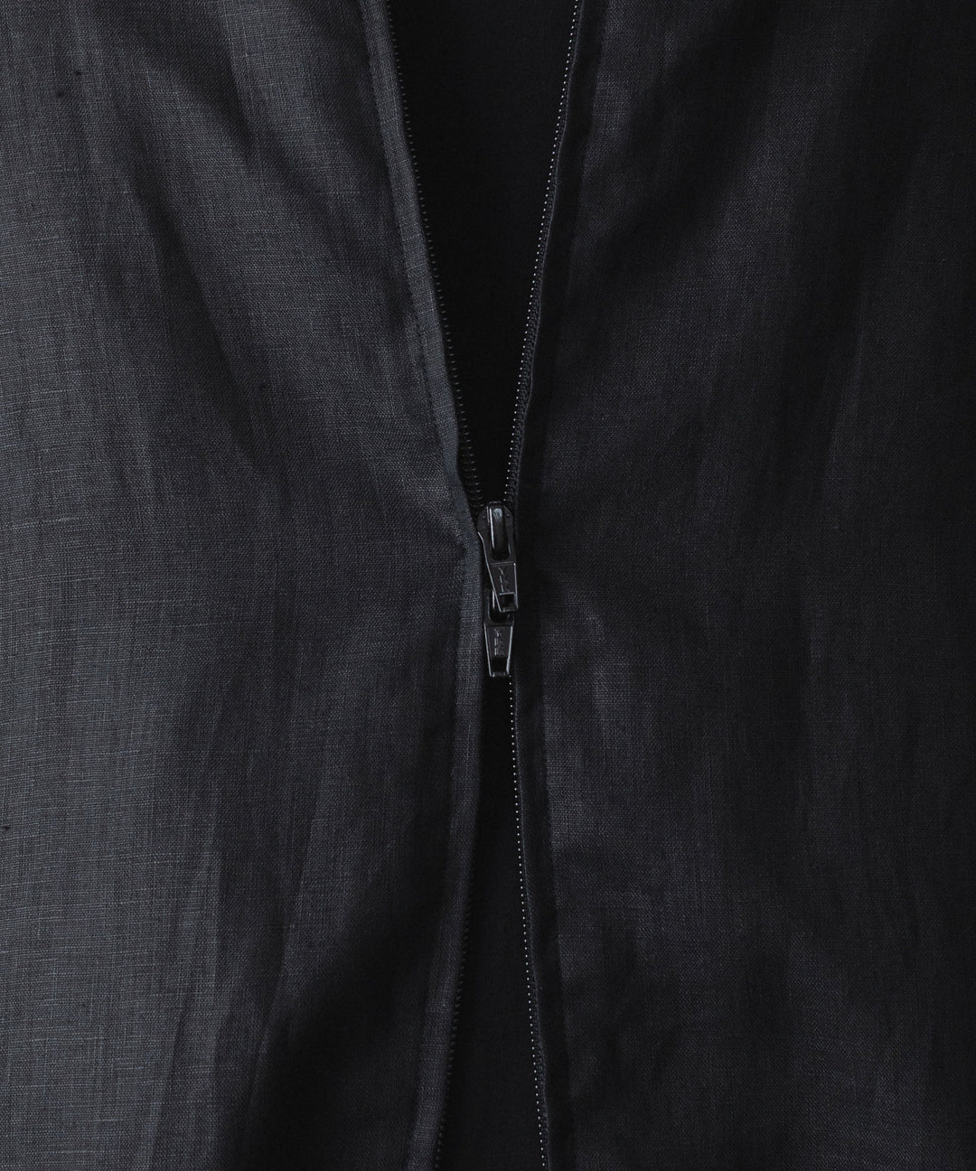 ssstein(シュタイン)の LIGHT LINEN SHIRRED LIGHT ZIP JACKET - BLACKの公式通販サイトsession福岡セレクトショップ