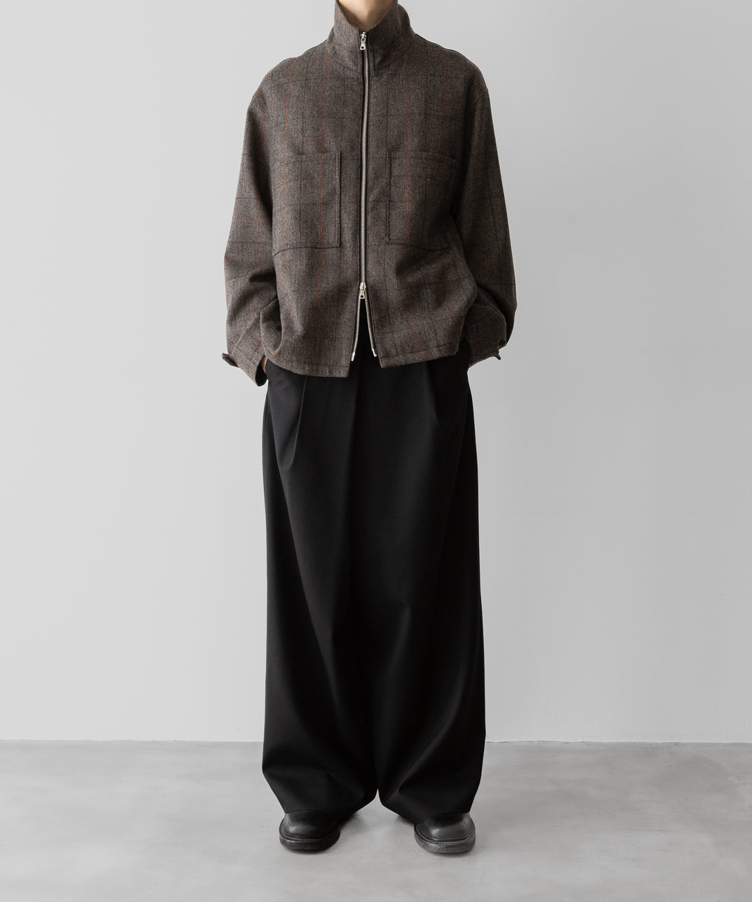 ssstein(シュタイン)の24AWコレクション DRIZZLER ZIP UP JACKET - GLEN CHECK 公式通販サイトsession福岡セレクトショップ