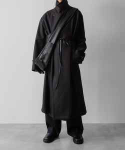 ssstein(シュタイン)の24AWコレクション EASY WIDE TROUSERS (2/72梳毛フラノ) - BLACK 公式通販サイトsession福岡セレクトショップ