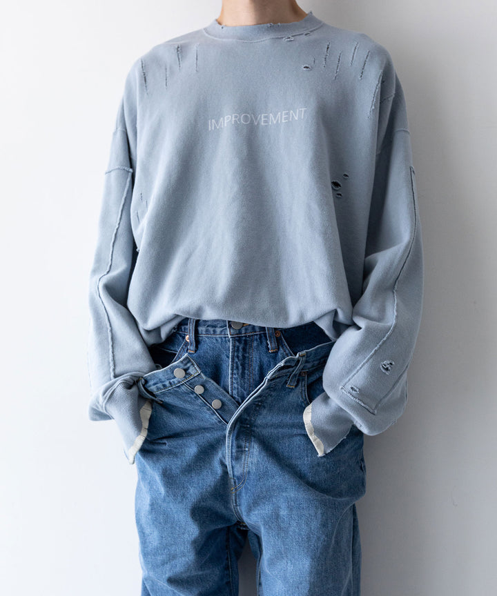stein(シュタイン)の23AWコレクションTIMELESS LAYERED DENIM JEANSのINDIGO