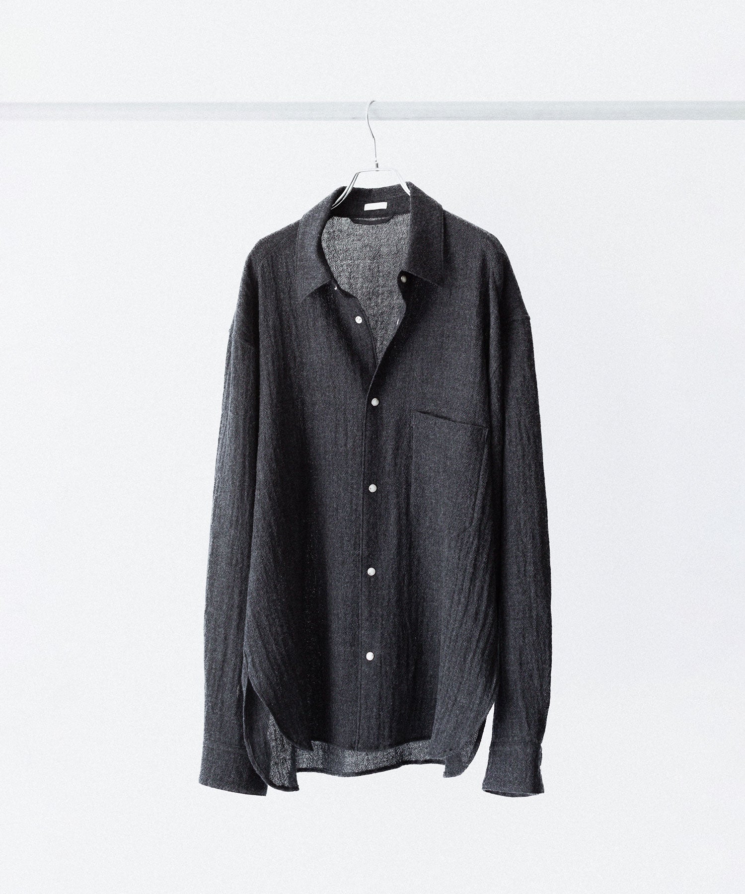 phebus フィーバス WOOL AMUNZEN SHIRTのCHARCOAL 公式通販サイトsession福岡セレクトショップ
