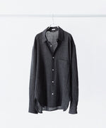 画像をギャラリービューアに読み込む, phebus フィーバス WOOL AMUNZEN SHIRTのCHARCOAL 公式通販サイトsession福岡セレクトショップ
