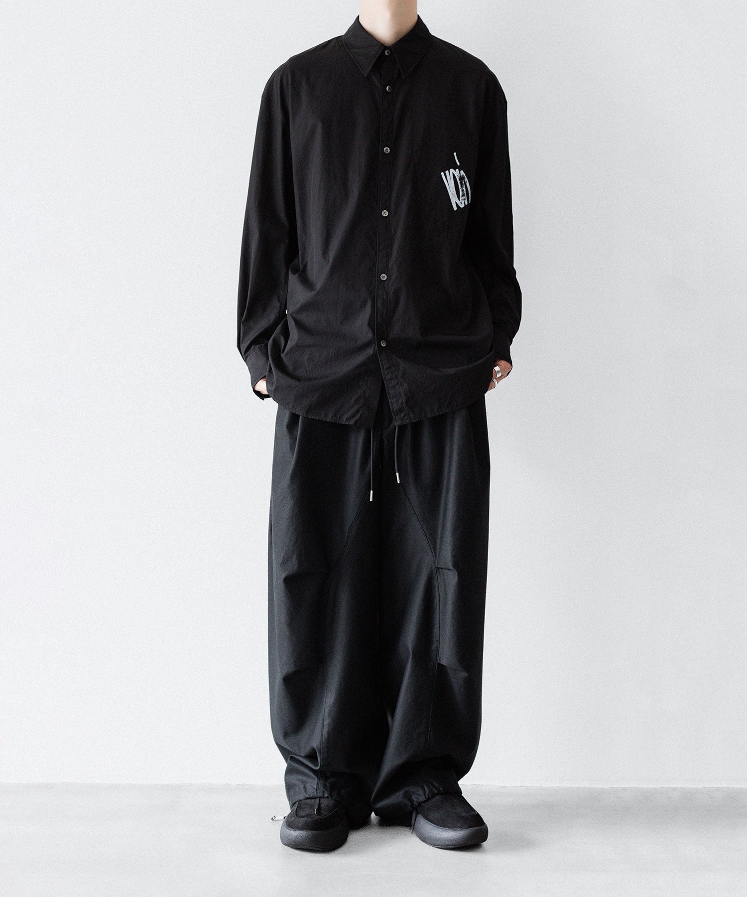 VEIN ヴェインの140/2 GIZA BROAD L/S SHIRT - BLACKの公式通販サイトsession福岡セレクトショップ