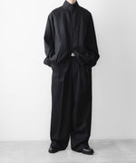 画像をギャラリービューアに読み込む, ssstein(シュタイン)の LIGHT LINEN SHIRRED LIGHT ZIP JACKET - BLACKの公式通販サイトsession福岡セレクトショップ
