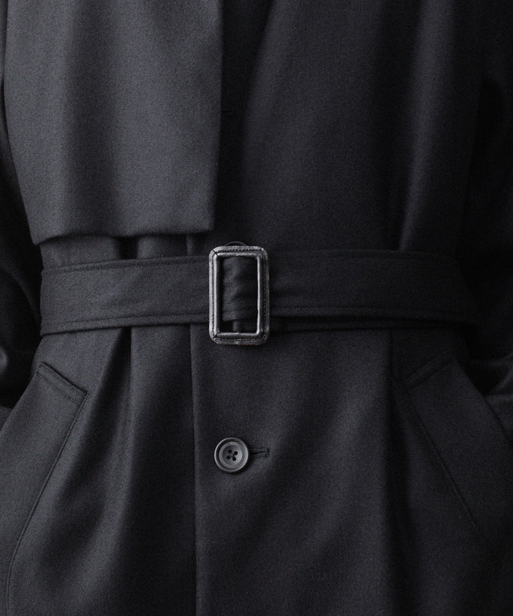 ssstein(シュタイン)のWOOL MELTON LAY CHESTER COAT - BLACKの公式通販サイトsession福岡セレクトショップ