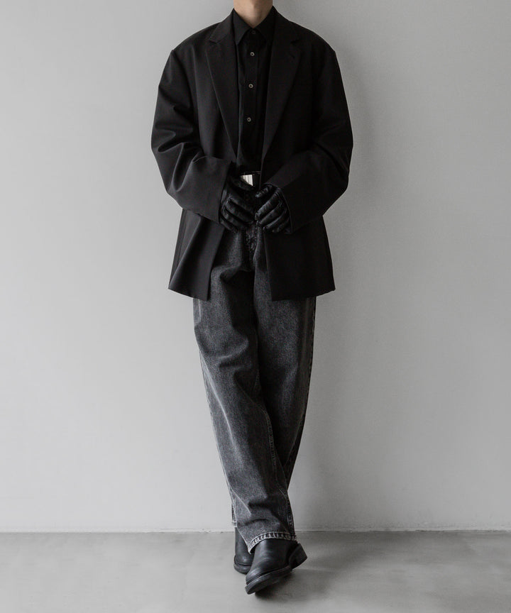stein(シュタイン)の24SSコレクションCHEMICAL BLEACHED DENIM JEANSのBLACK