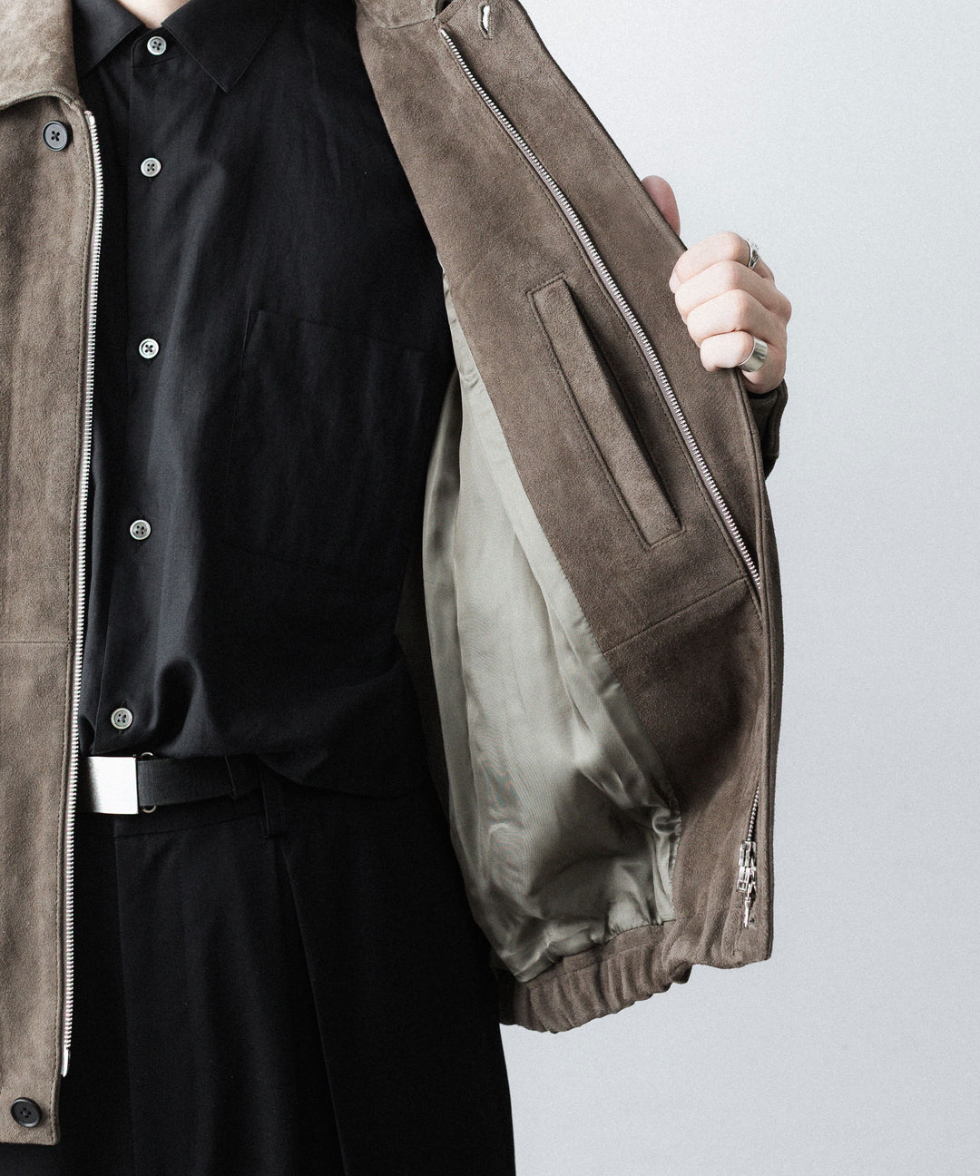 ssstein(シュタイン)のGOAT SUEDE ZIP JACKET - OLIVEの公式通販サイトsession福岡セレクトショップ