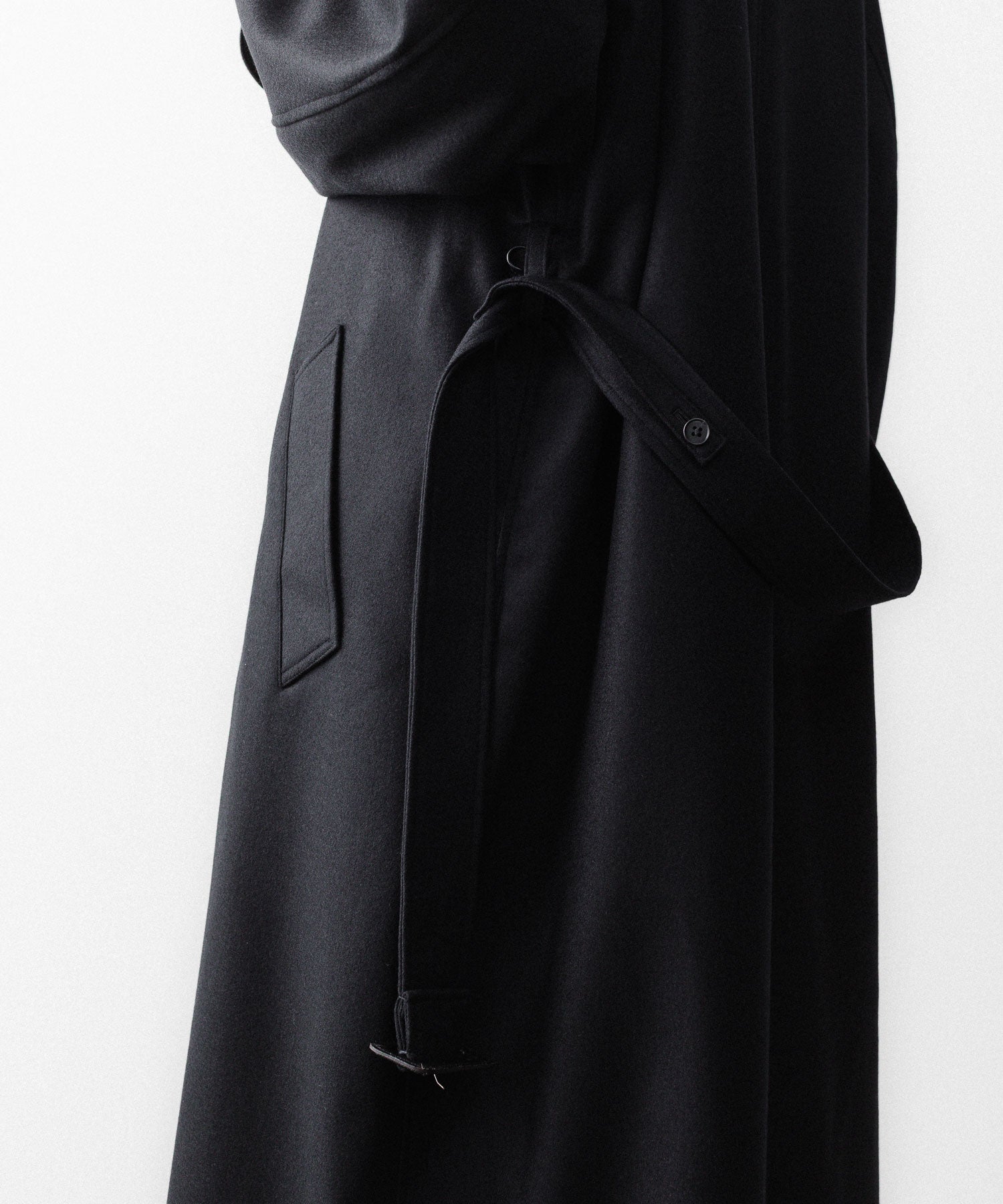 ssstein / シュタイン】WOOL MELTON OVERSIZED DOUBLE BREASTED COAT