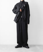 画像をギャラリービューアに読み込む, ssstein(シュタイン)のEASY LONG WIDE TROUSERS - BLACKの公式通販サイトsession福岡セレクトショップ
