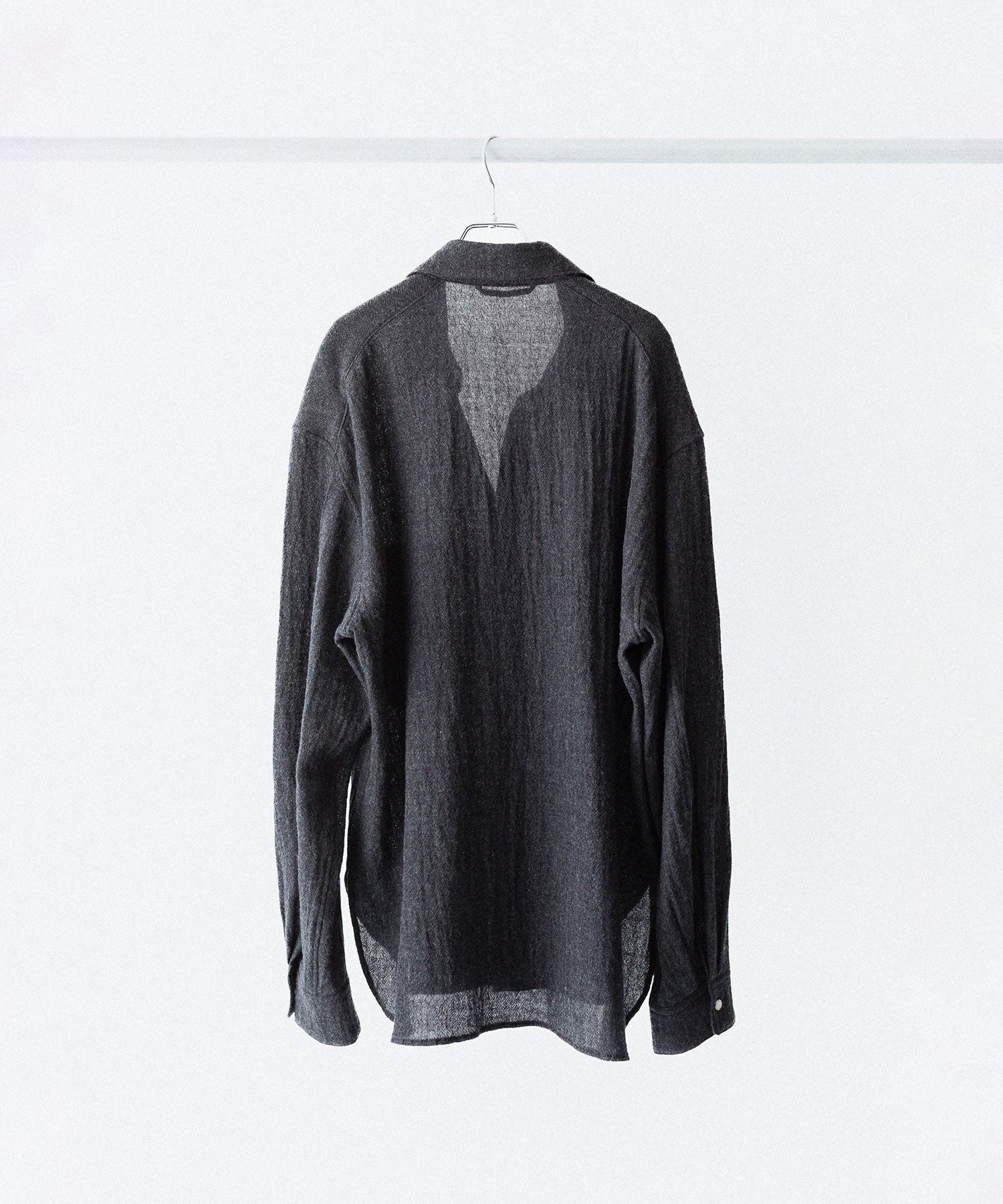 phebus フィーバス WOOL AMUNZEN SHIRTのCHARCOAL 公式通販サイトsession福岡セレクトショップ