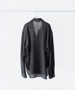 画像をギャラリービューアに読み込む, phebus フィーバス WOOL AMUNZEN SHIRTのCHARCOAL 公式通販サイトsession福岡セレクトショップ

