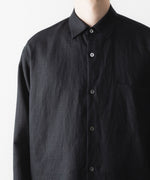 画像をギャラリービューアに読み込む, ssstein(シュタイン)の LIGHT LINEN OVERSIZED LS SHIRT - BLACKの公式通販サイトsession福岡セレクトショップ
