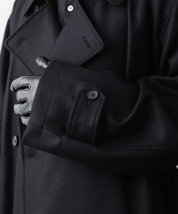 ssstein(シュタイン)のWOOL MELTON OVERSIZED DOUBLE BREASTED COAT - BLACKの公式通販サイトsession福岡セレクトショップ