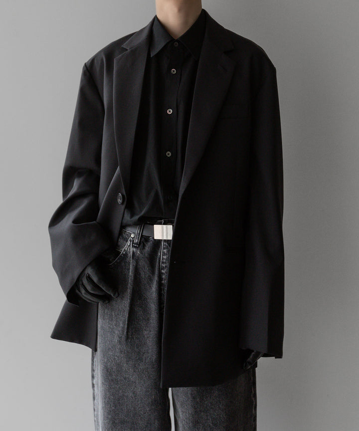 stein(シュタイン)の24SSコレクションOVERSIZED SINGLE BREASTED JACKETのDARK CHARCOAL