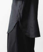 画像をギャラリービューアに読み込む, ssstein(シュタイン)の LIGHT LINEN OVERSIZED LS SHIRT - BLACKの公式通販サイトsession福岡セレクトショップ
