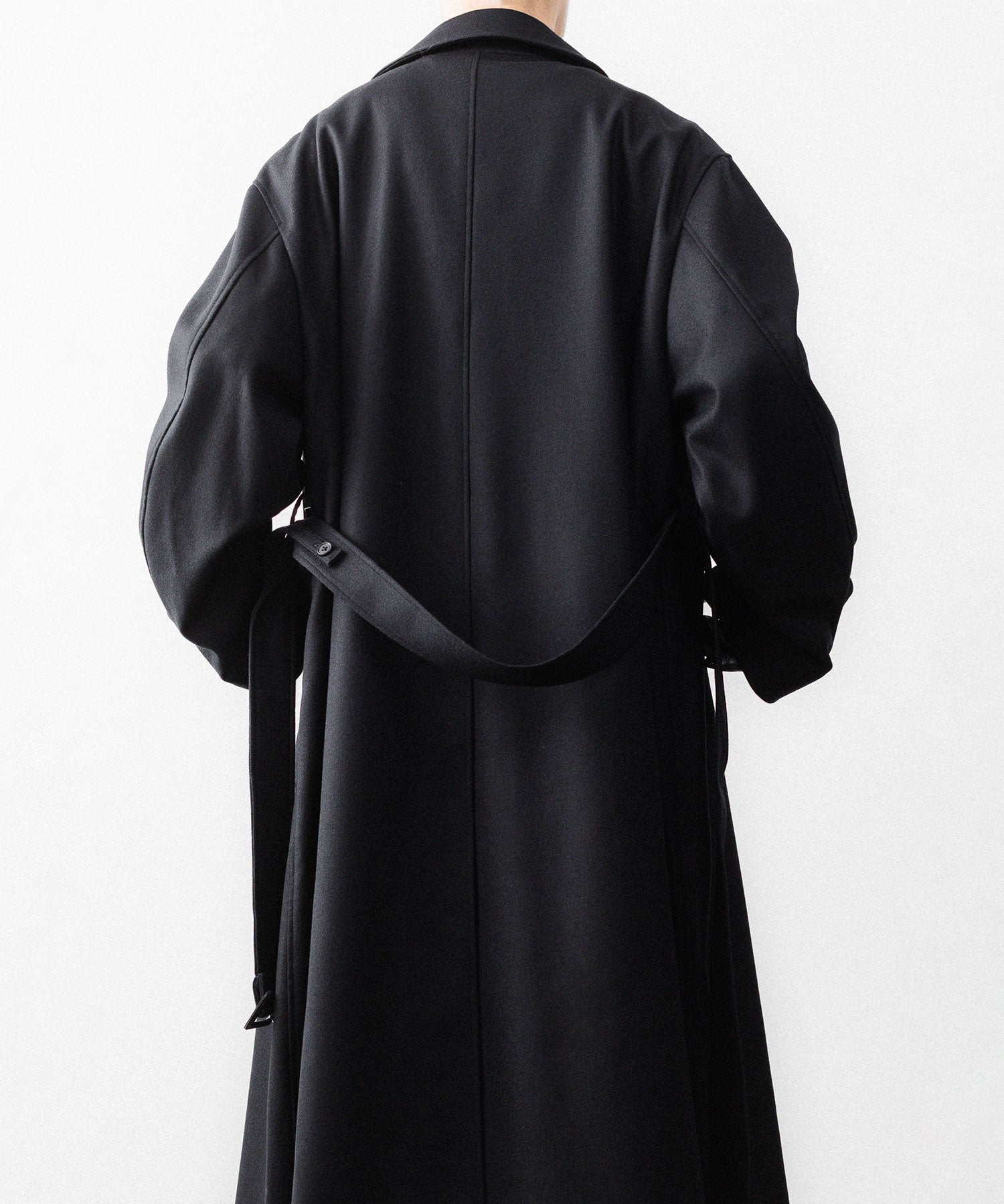 ssstein / シュタイン】WOOL MELTON OVERSIZED DOUBLE BREASTED COAT