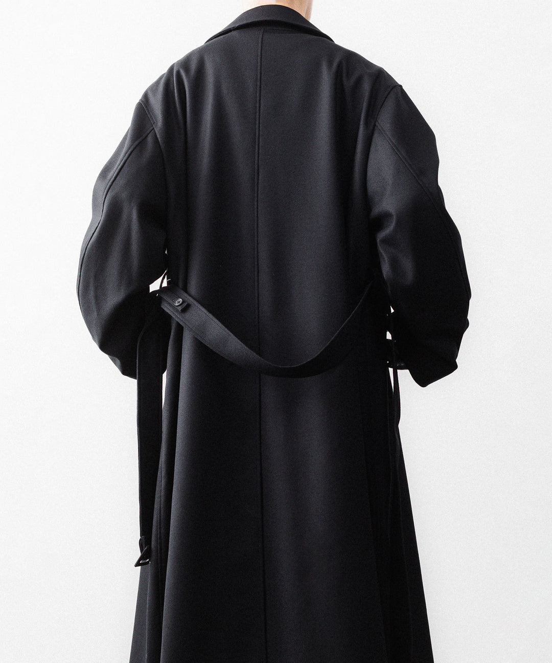 ssstein(シュタイン)のWOOL MELTON OVERSIZED DOUBLE BREASTED COAT - BLACKの公式通販サイトsession福岡セレクトショップ