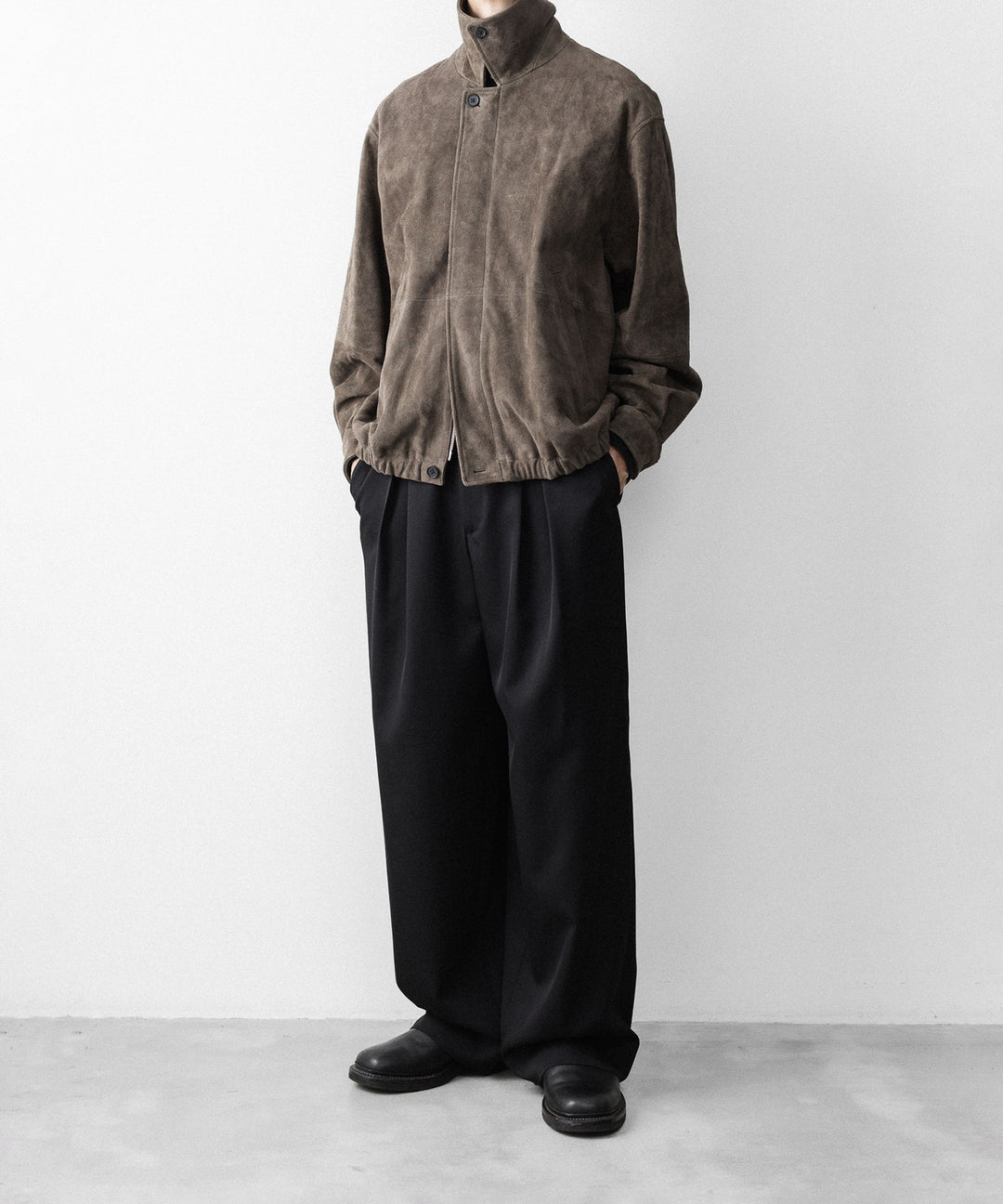 ssstein(シュタイン)のGOAT SUEDE ZIP JACKET - OLIVEの公式通販サイトsession福岡セレクトショップ