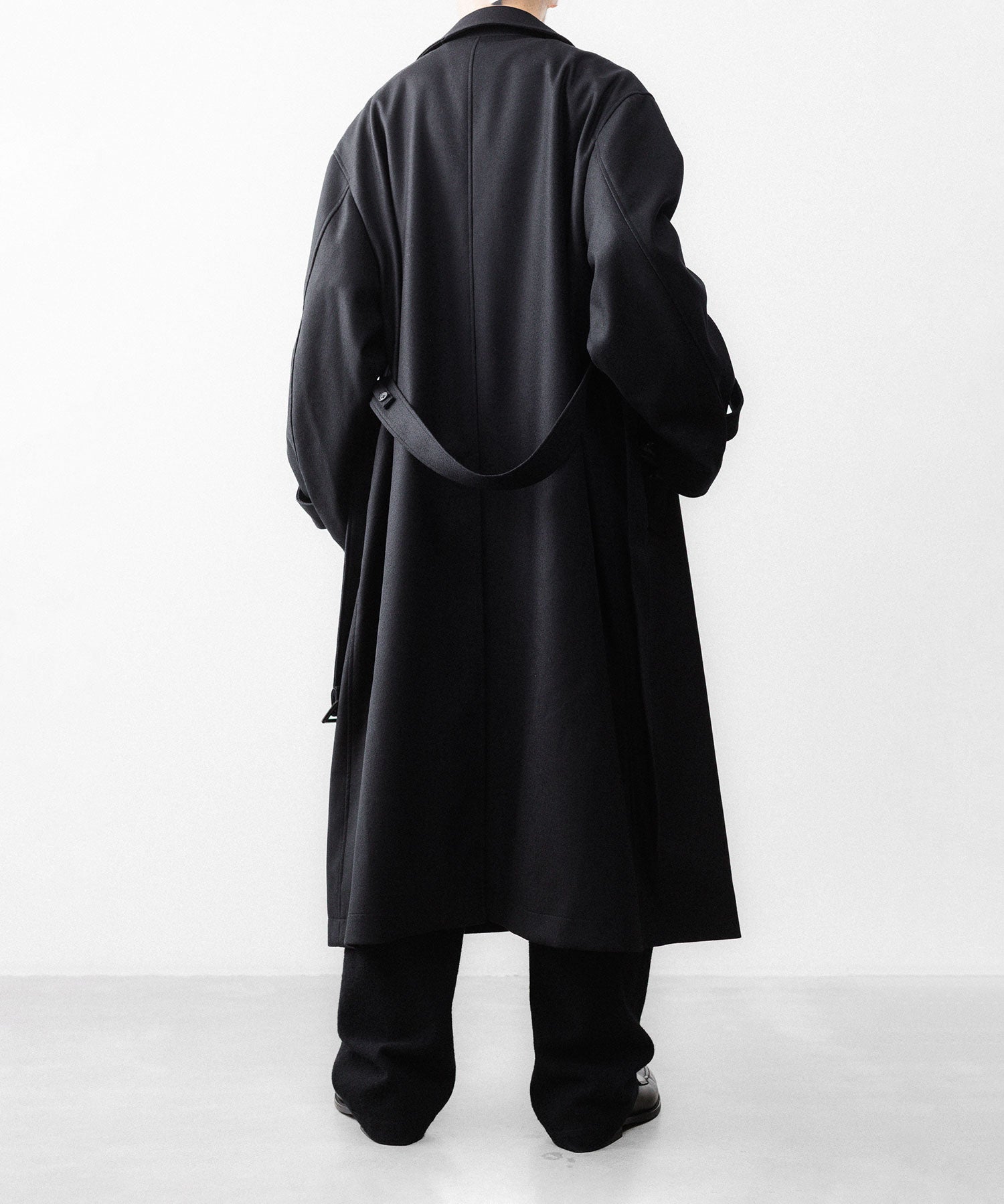 ssstein / シュタイン】WOOL MELTON OVERSIZED DOUBLE BREASTED COAT