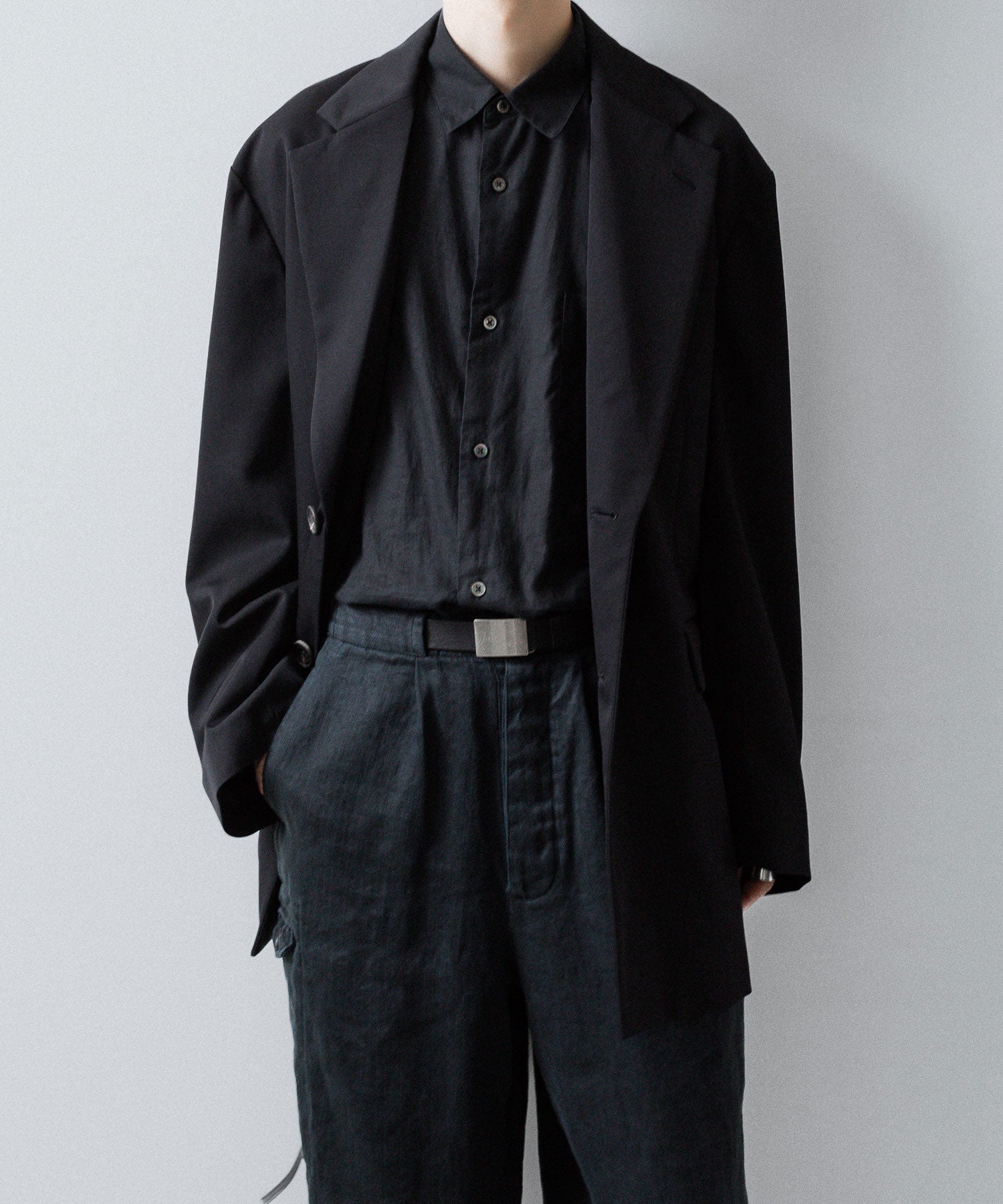 ssstein(シュタイン)のOVERSIZED SINGLE BREASTED LONG JACKET - BLACKの公式通販サイトsession福岡セレクトショップ