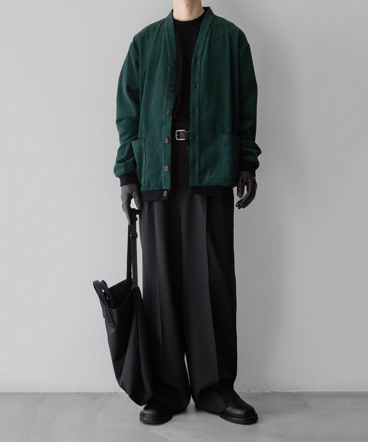stein(シュタイン)の24SSコレクションLONG WIDE TROUSERS のDARK CHARCOAL 公式通販サイトsession福岡セレクトショップ