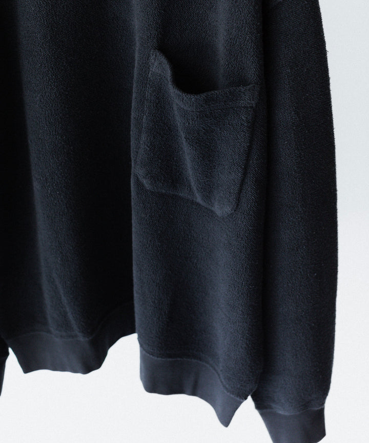 phebus フィーバス SULFUR DYE FLEECE P/OのBLACK公式通販サイトsession福岡セレクトショップ