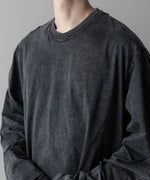 画像をギャラリービューアに読み込む, VEIN ヴェインのSUEDED CO JERSEY DISTRESSED VESSEL L/S TEE - X.BLACKの公式通販サイトsession福岡セレクトショップ
