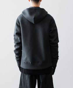 トップス OPPOSE DUALITY Zip up hoodie BLACK OPPOSE DUALITY / オポーズデュアリティ】ZIP UP RIB HOODIE - BLACK