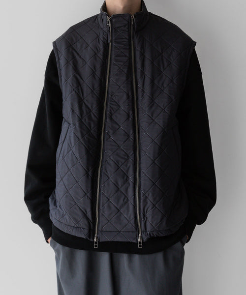 UJOH】W ZIP UP VEST - BLACK | 公式通販サイト session(セッション)