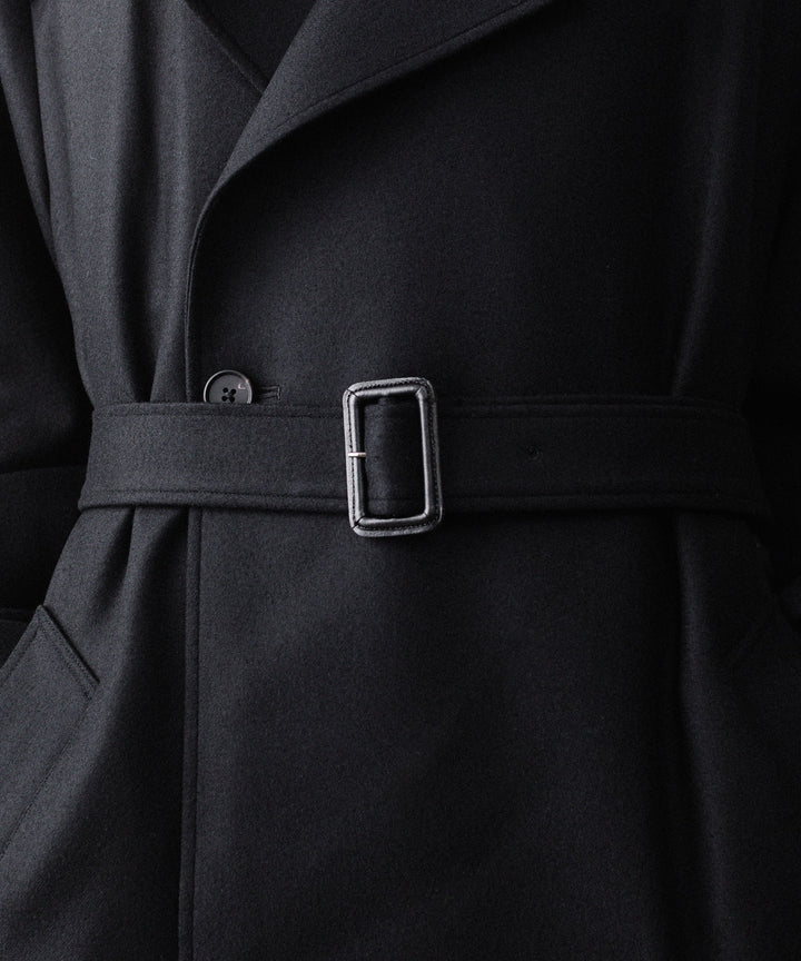 ssstein(シュタイン)のWOOL MELTON OVERSIZED DOUBLE BREASTED COAT - BLACKの公式通販サイトsession福岡セレクトショップ
