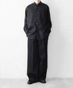 画像をギャラリービューアに読み込む, ssstein(シュタイン)の LIGHT LINEN OVERSIZED LS SHIRT - BLACKの公式通販サイトsession福岡セレクトショップ
