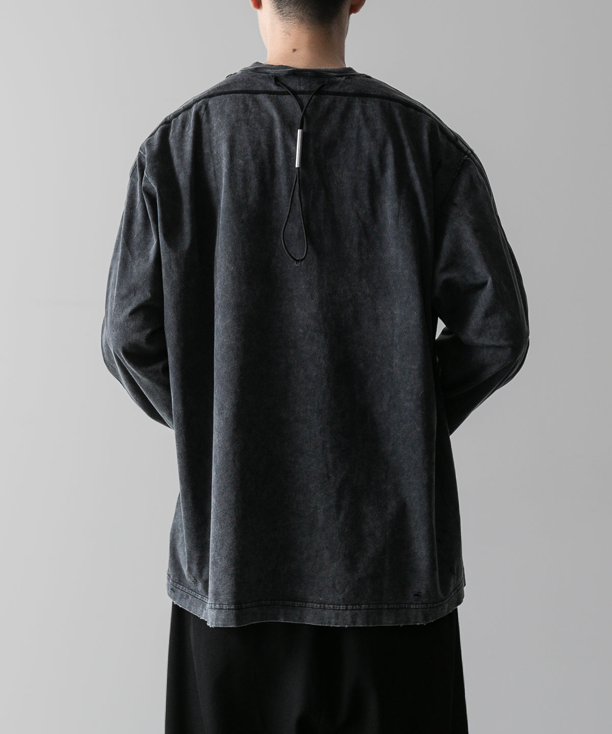 VEIN ヴェインのSUEDED CO JERSEY DISTRESSED VESSEL L/S TEE - X.BLACKの公式通販サイトsession福岡セレクトショップ