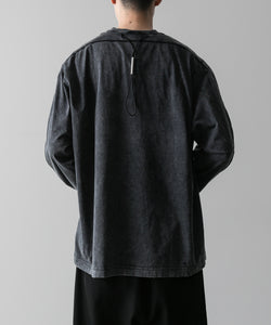 VEIN ヴェインのSUEDED CO JERSEY DISTRESSED VESSEL L/S TEE - X.BLACKの公式通販サイトsession福岡セレクトショップ