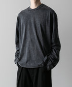 画像をギャラリービューアに読み込む, VEIN ヴェインのSUEDED CO JERSEY DISTRESSED VESSEL L/S TEE - X.BLACKの公式通販サイトsession福岡セレクトショップ
