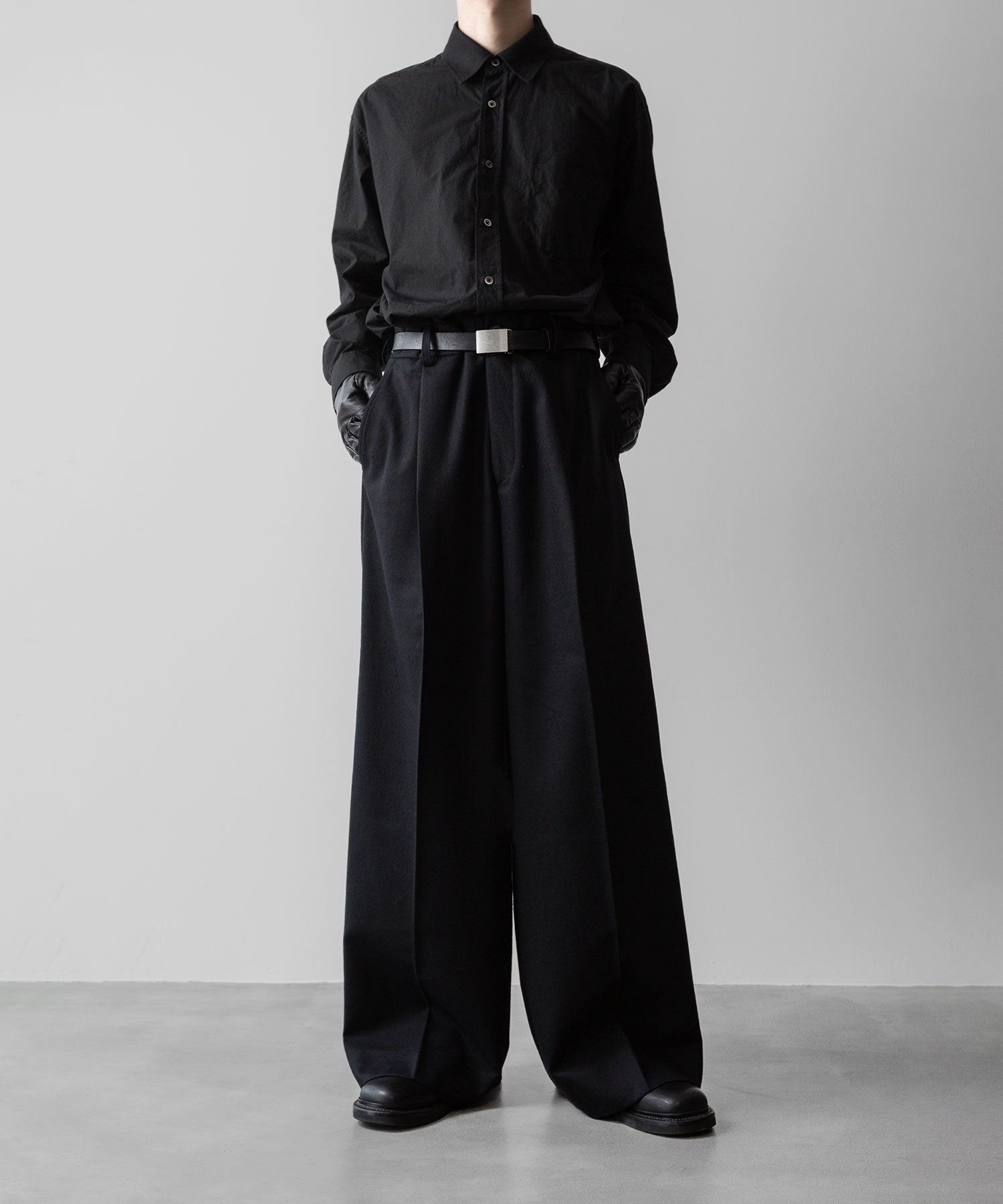 ssstein(シュタイン)の24AWコレクション EXTRA WIDE TROUSERS - BLACK 公式通販サイトsession福岡セレクトショップ