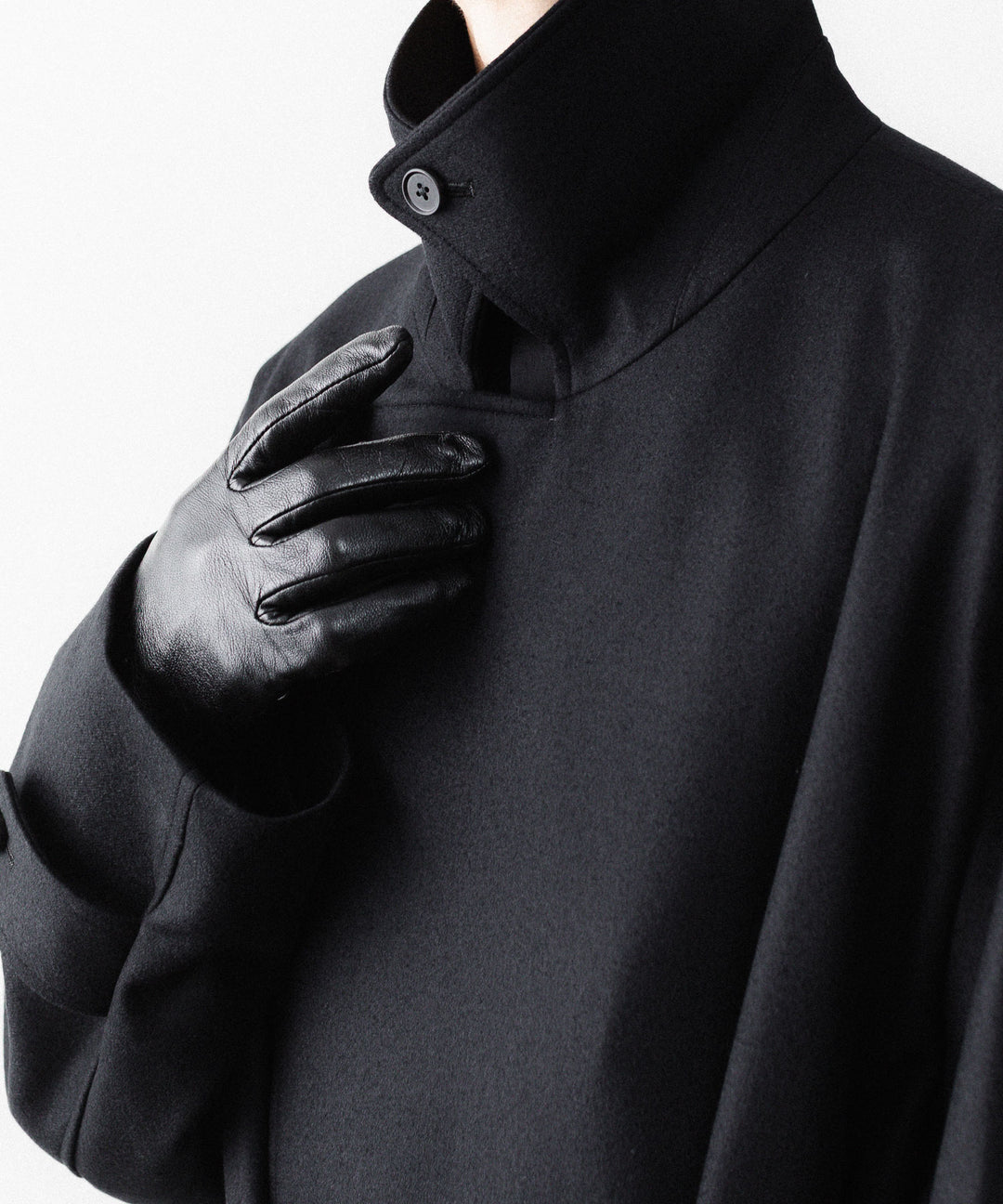 ssstein(シュタイン)のWOOL MELTON OVERSIZED DOUBLE BREASTED COAT - BLACKの公式通販サイトsession福岡セレクトショップ