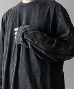 VEIN ヴェインのSUEDED CO JERSEY DISTRESSED VESSEL L/S TEE - X.BLACKの公式通販サイトsession福岡セレクトショップ