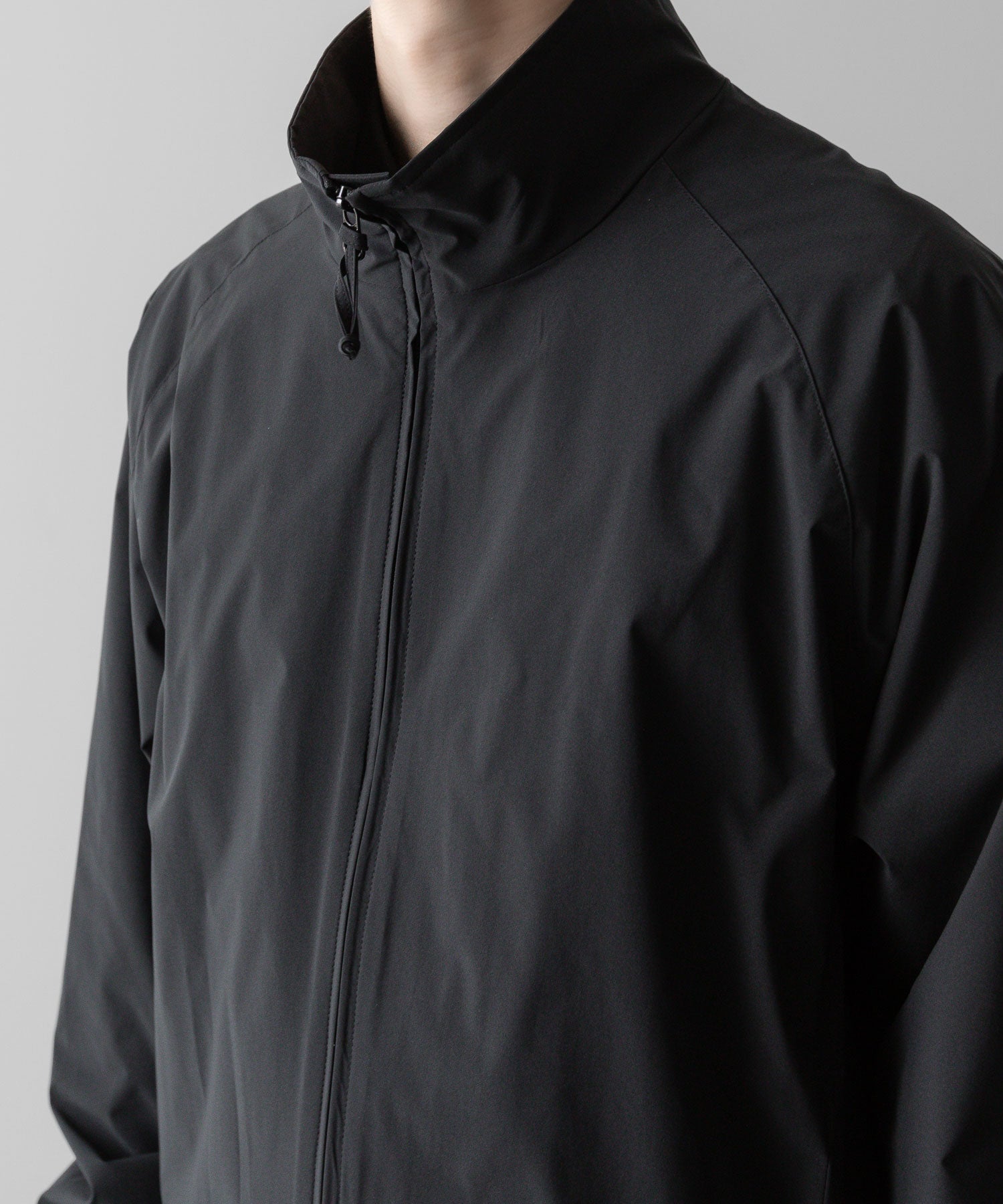 ssstein(シュタイン)の24AWコレクション WINDBREAKER STAND COLLAR JACKET - BLACK 公式通販サイトsession福岡セレクトショップ