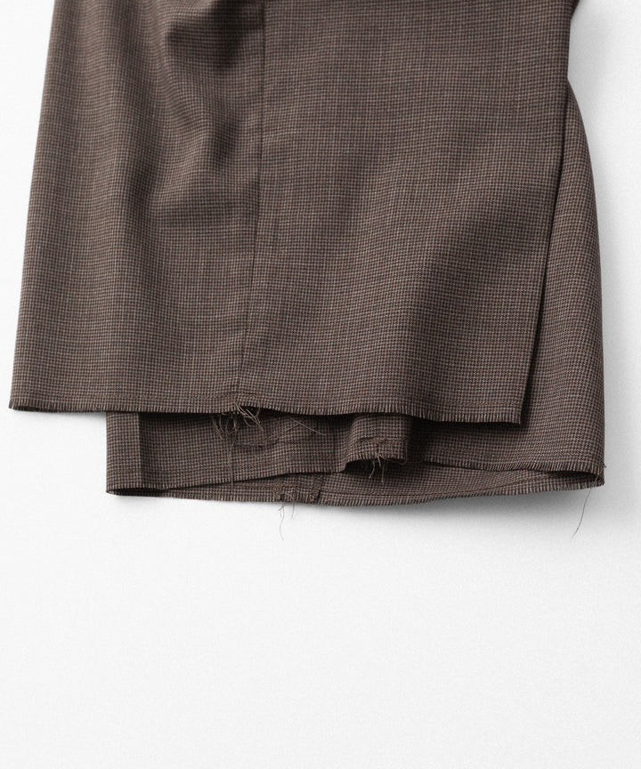 CODA -コーダのBROWN CHECKED WOOL INVERTED TUCKS SLACKのBROWN CHECKED公式通販サイトsession福岡セレクトショップ