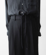 画像をギャラリービューアに読み込む, ssstein(シュタイン)のEASY LONG WIDE TROUSERS - BLACKの公式通販サイトsession福岡セレクトショップ
