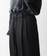 画像をギャラリービューアに読み込む, ssstein(シュタイン)のEASY LONG WIDE TROUSERS - BLACKの公式通販サイトsession福岡セレクトショップ
