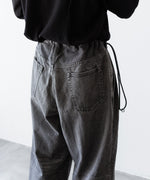 画像をギャラリービューアに読み込む, ANTHEM A アンセムエーのWASHED DENIM NO-BRAINER PANTSのBLACK 公式通販サイトsession福岡セレクトショップ
