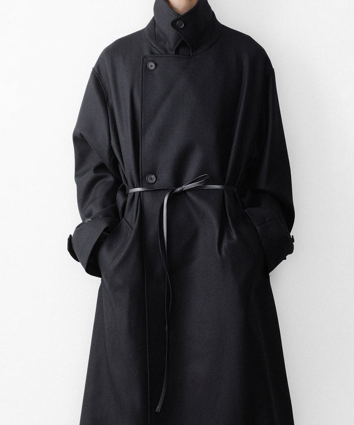 ssstein(シュタイン)のWOOL MELTON OVERSIZED DOUBLE BREASTED COAT - BLACKの公式通販サイトsession福岡セレクトショップ