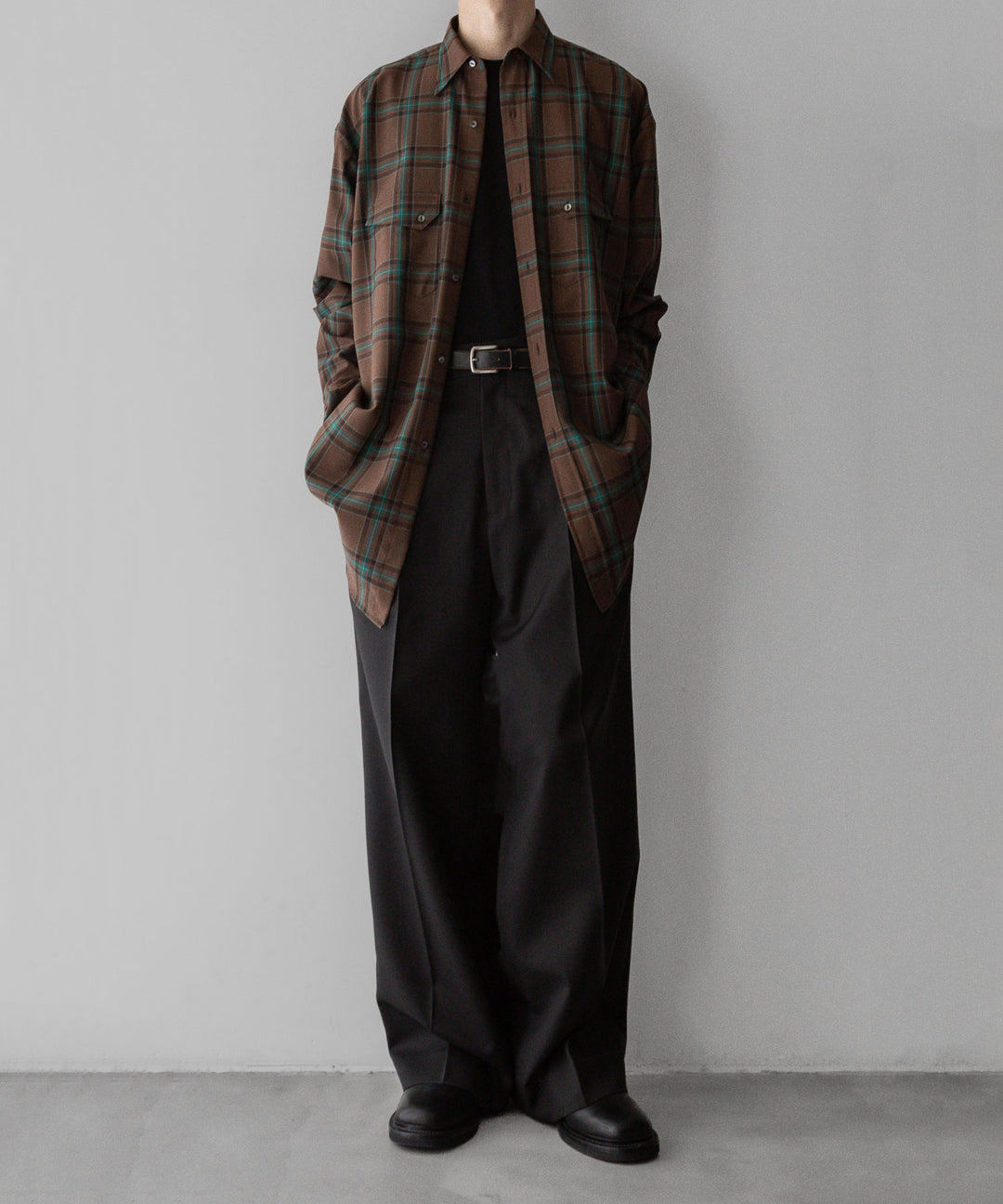 【INTÉRIM】インテリムの服 HYPER BIG WATER REPELLENT CHECK LONG HORN WESTERN SHIRT - COCOA CHECK 公式通販サイトsession福岡セレクトショップ